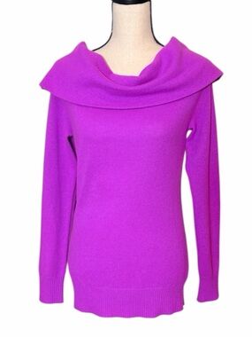 Antonio Melani Woman’s 100% Cashmere Portrait Collar Sweater Size Small
